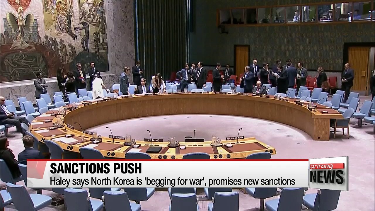 U.S. to propose new sanctions resolution on North Korea to UN Security Council