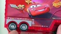 Mack Stunt Racers CARS 2 Sal Mack Truck Hauler Transforming Transporter trucks Pixar Disne