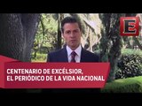 Peña Nieto felicita el trayecto del Periódico Excelsior