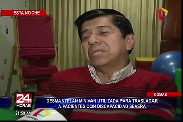 Desmantelan minivan que trasladaba a expacientes de Clínica San Juan de Dios