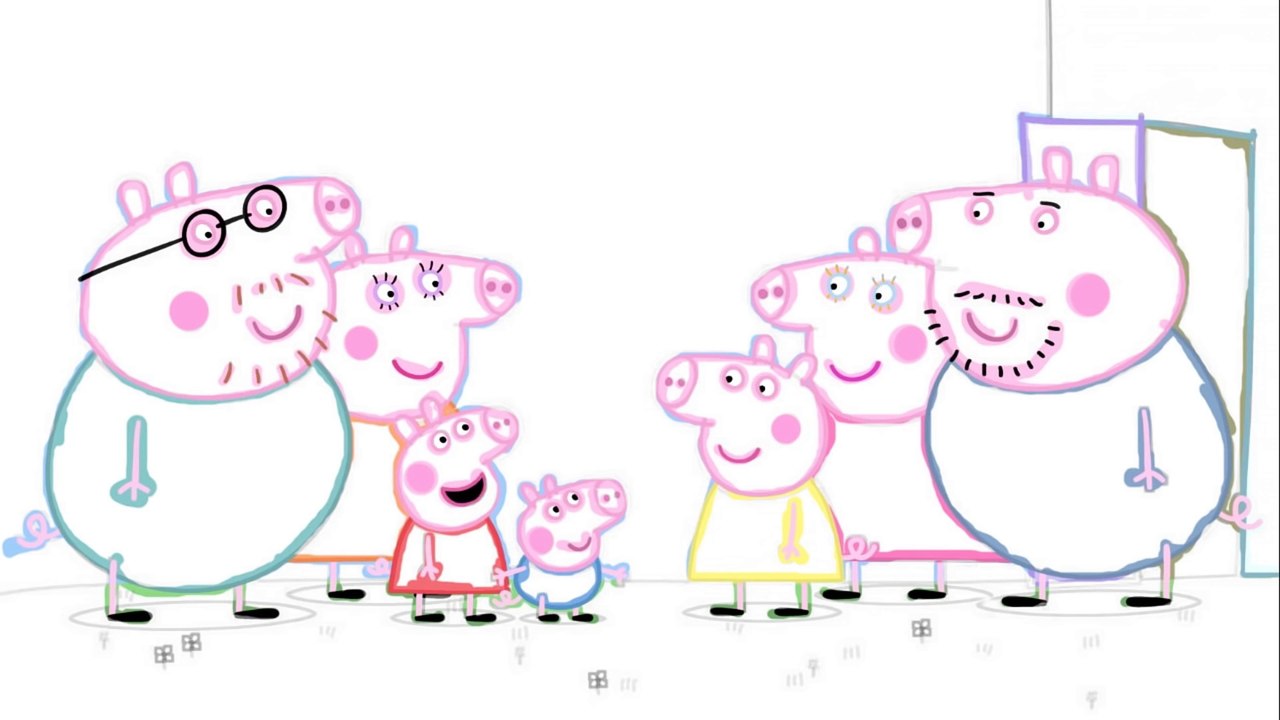 Cartoon Peppa Pig Uncle