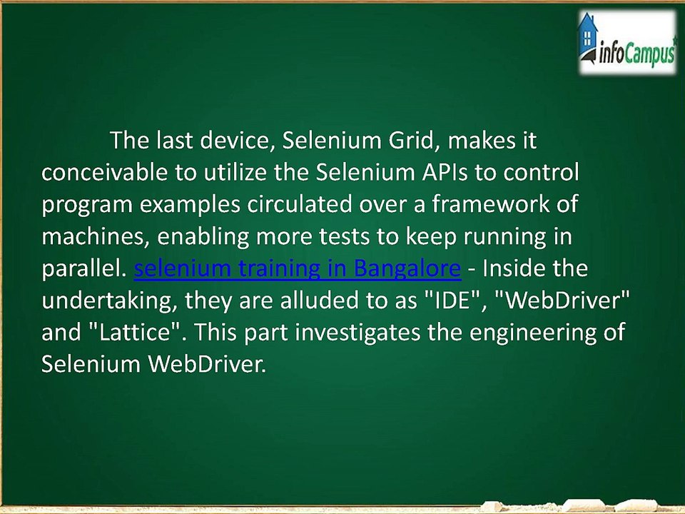 selenium training in Bangalore