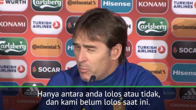 SOSIAL: Sepakbola: Kami Belum Lolos Ke Piala Dunia - Lopetegui