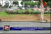 Así quedó la Plaza San Martín tras prolongada huelga de maestros