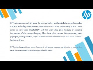 How To Fix Error Code OXC4EB827F In HP Printer?