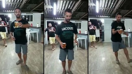 Backflip avec sa bière dans la main