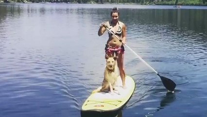 Cette fille fail son arrivée en paddle..
