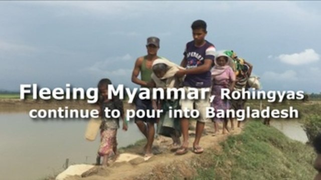 Fleeing Myanmar, Rohingyas continue to pour into Bangladesh