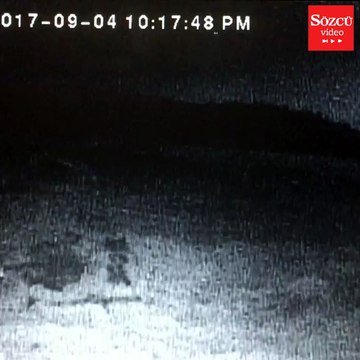 Esrarengiz cisim geceyi böyle aydınlattı