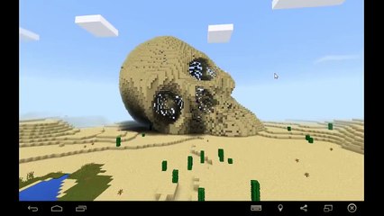 마크에 해골 무덤!!? ㄷㄷㄷ 자연스폰 해골맵!!? [마인크래프트 PE 맵리뷰] (제목 어그로 주의)