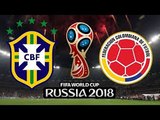 BRASIL E COLOMBIA ELIMINATORIAS DA COPA.