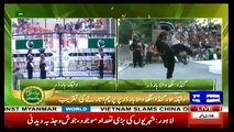 Flag-lowering ceremony at Wagah border Lahore - 6th September 2017