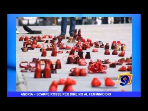Andria | Scarpe rosse per dire no al femminicidio