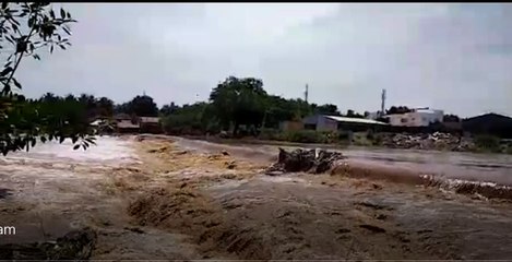 நொய்யல் ஆற்றில் வெள்ளப்பெருக்கு-வீடியோ