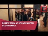 Duarte se escondía en lujoso hotel de Guatemala