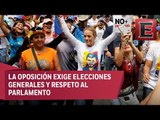 Oposición y chavismo marchan en Venezuela entre temores de violencia