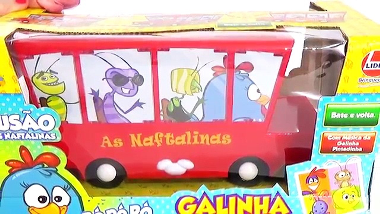 Busão das Naftalinas Galinha Pintadinha Música Meu Lanchinho Pintinho Amarelinho Bonecos B