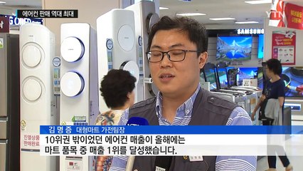 에어컨 판매 역대 최대..."절전형이 대세" / YTN (Yes! Top News)