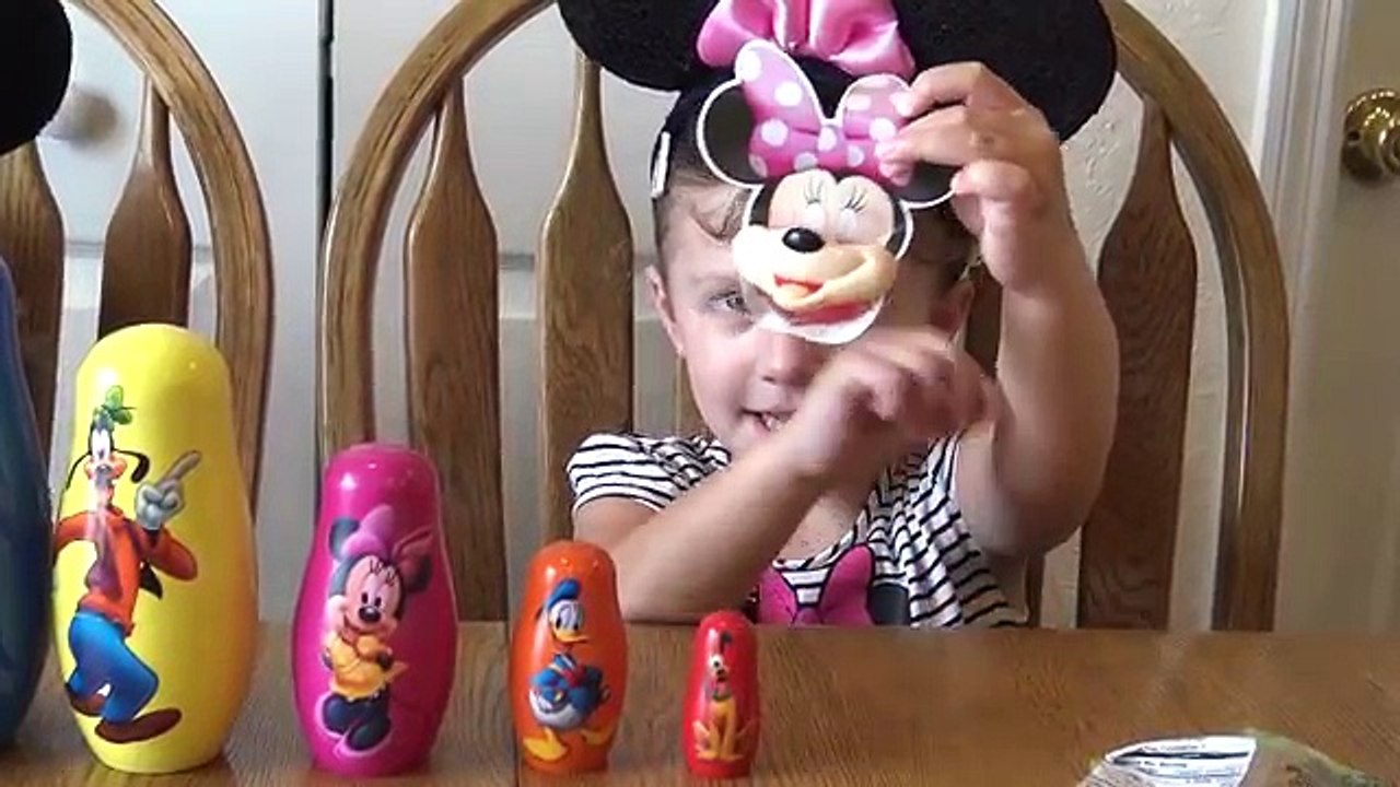 Tasses toqué souris imbrication Pluton empilage Mickey clubhouse surprise disney minnie donald bab