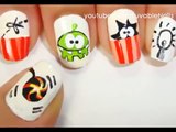 Om Nom nail art - Easy nail designs for beginners to do at home - Cute Nail designs DIY nail designs tutorial