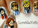 One direction 5 boys cute nail art designs cute nail designs video