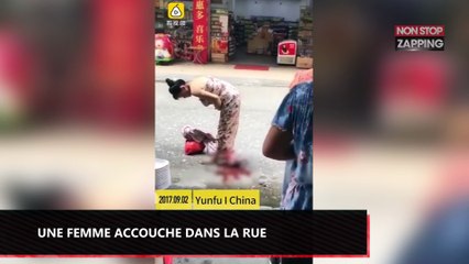 Chine : une femme accouche en plein milieu de la rue ! (Vidéo)
