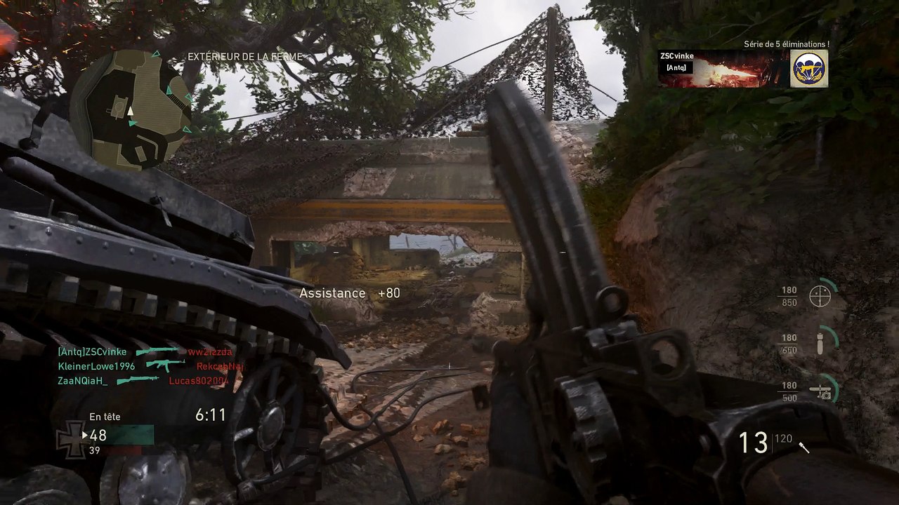 Gameplay COD WW2 - Bren - Pointe du Hoc - MME