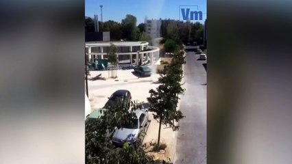 Tourbillon de poussière à La Seyne