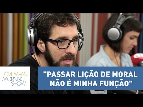Passar lição de moral não é minha função , diz Rafinha Bastos | Morning Show