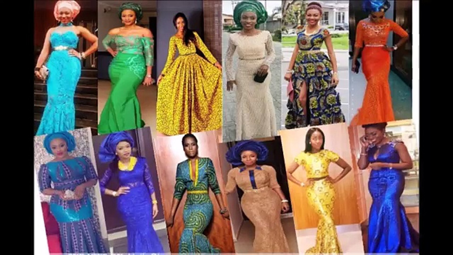 ⁣Latest Short Gown Styles African Nigerian Outfits for Occasions and Weddings