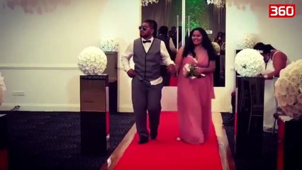 Çifti i huaj fillon dasmën me këngën e Florit dhe Ledrit, lëvizjet e tyre do ju shkrijnë së qeshuri (360video)