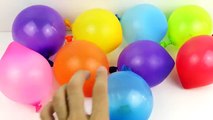 Learn Colours with Surprise Balloons! Opening Balloons with Peppa Pig Spongebob Toys! Less