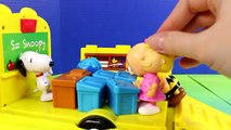 Peanuts Go To School In Charlie Browns School Bus And Ice Skating Rink Snoopy Sally