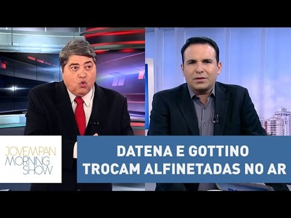 Eita climão! Datena e Gottino trocam alfinetadas no ar | Morning Show