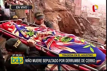 Adolescente pierde la vida tras derrumbe de cerro en El Agustino