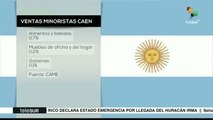 Ventas minoristas caen en Argentina