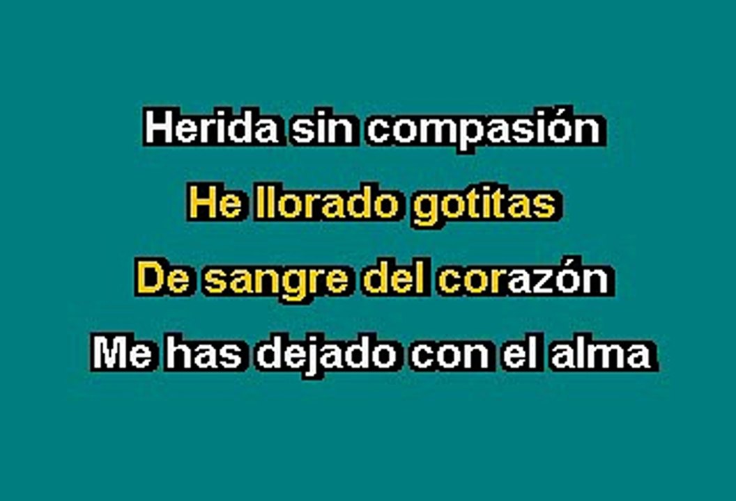 Por Un Amor Vicente Fernandez (Karaoke) Vídeo Dailymotion