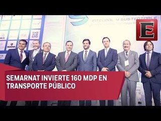 Invierte Semarnat 160 mdp en reconversión del transporte público