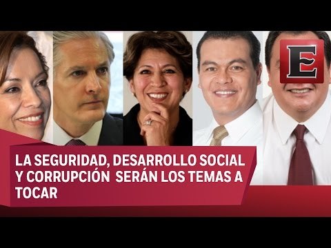 Listos candidatos del Estado de México para el primer debate