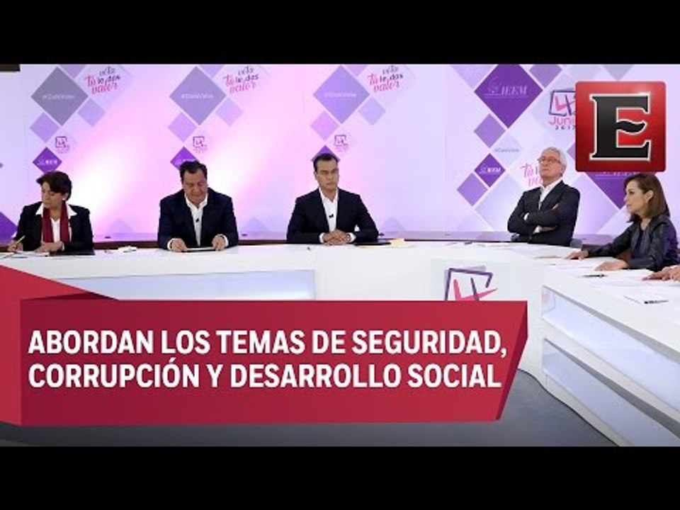 Acusaciones y pocas propuestas en el primer debate de los candidatos al Edomex