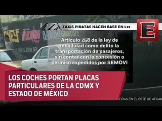 Invasión de taxis pirata en Tláhuac