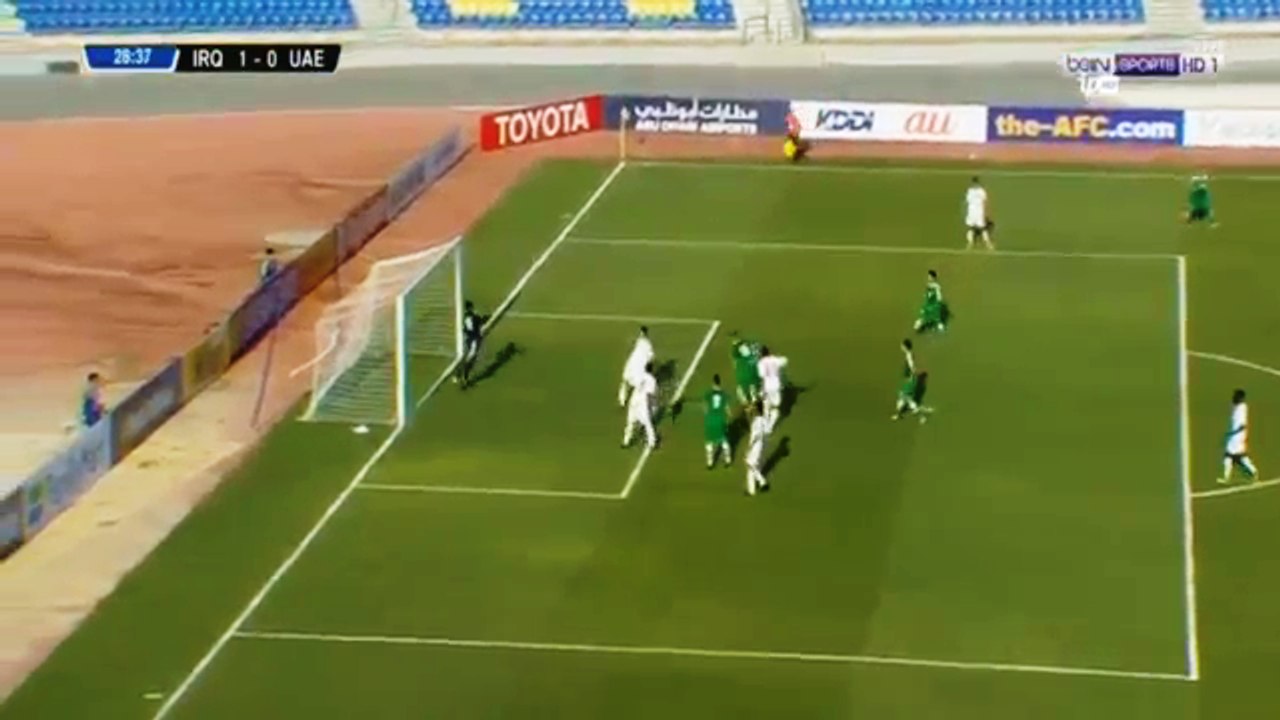 أهداف مباراة العراق والامارات 1-0  تصفيات كاس ا...