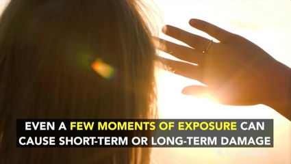 How the solar eclipse can damage unprotected eyes