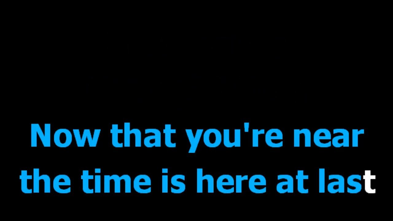 It's now or never  - Elvis Presley  - Karaoke  - Lyrics