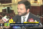 Comisión de Ética abre investigación a congresista Alberto de Belaúnde