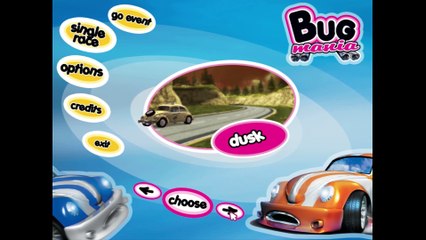 Bug Mania gameplay on Dusk with cooler-bug car
