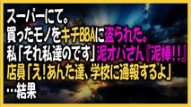 キチ スーパーで。私「それ私達のです」泥オバさん『泥棒！！』店員「どうしたの？」泥『この子たちが私のもの盗ろうとする！』店員「え！あんた達、学校に通報するよ」→結果…