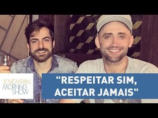 "Respeitar sim, aceitar jamais", diz internauta sobre foto de Paulo Gustavo com o namorado