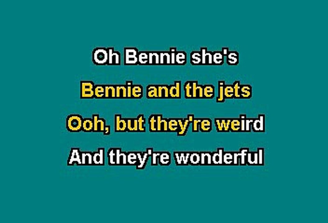 Elton John - Bennie and the jets (Karaoke)