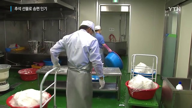 추석 선물용 전통 송편 인기 '대박' / YTN (Yes! Top News)